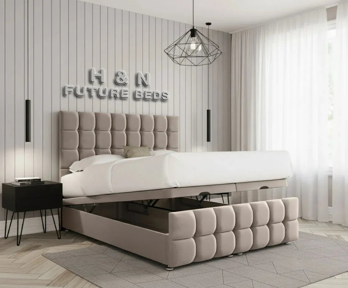 Ivy Multi Cubed Ottoman Divan Bed