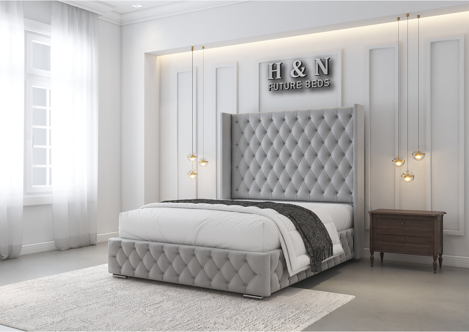 Malvern Chesterfield Bed Frame | Storage Option Available