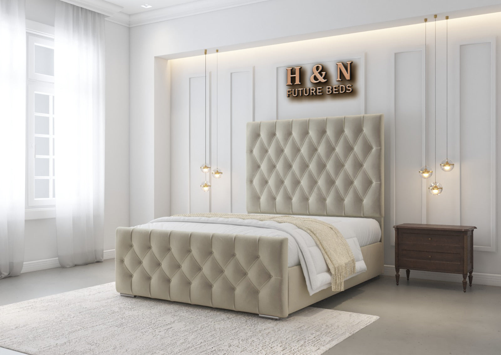 Sienna Chesterfield Bed Frame | Storage Option Available