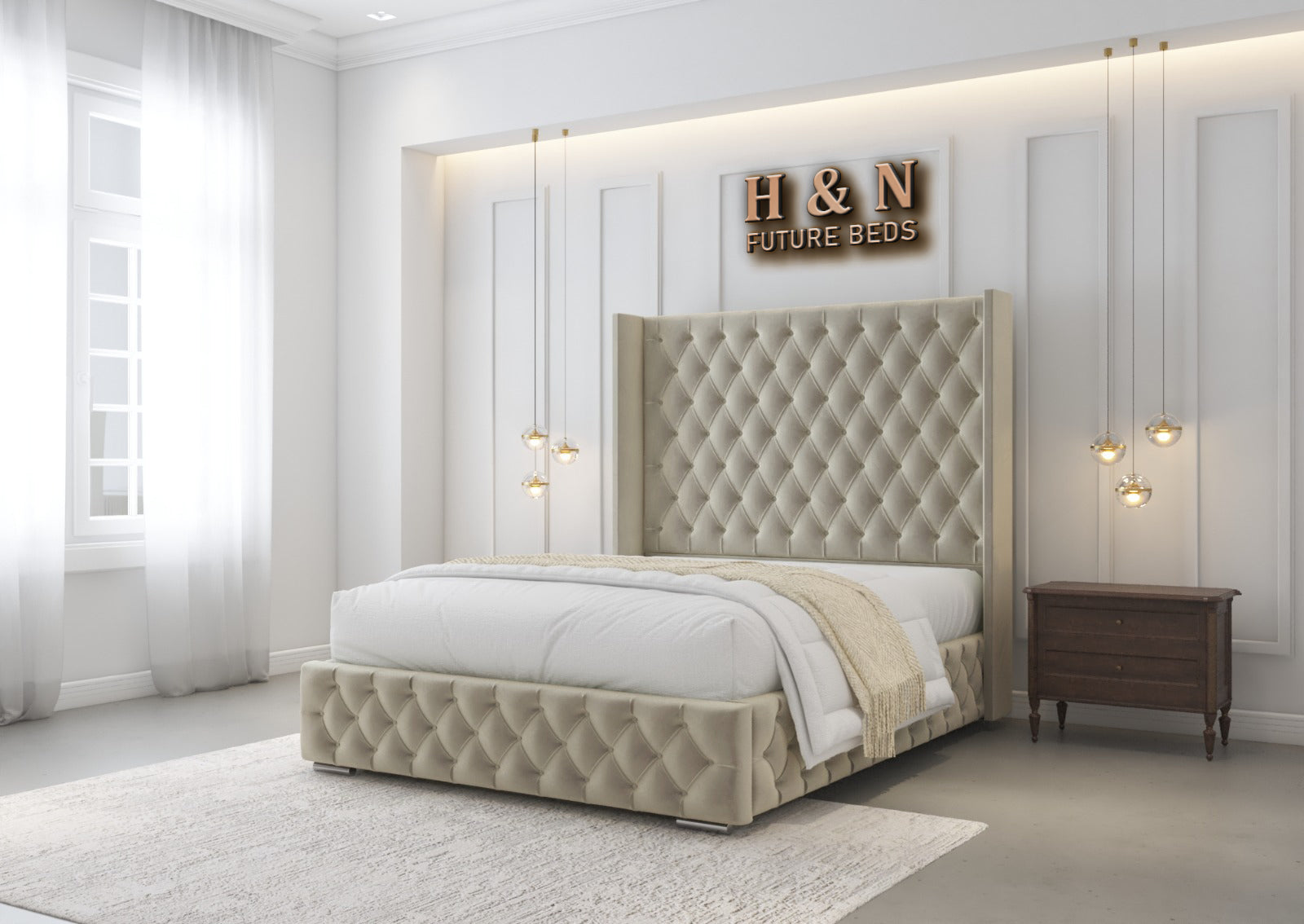 Malvern Chesterfield Bed Frame | Storage Option Available