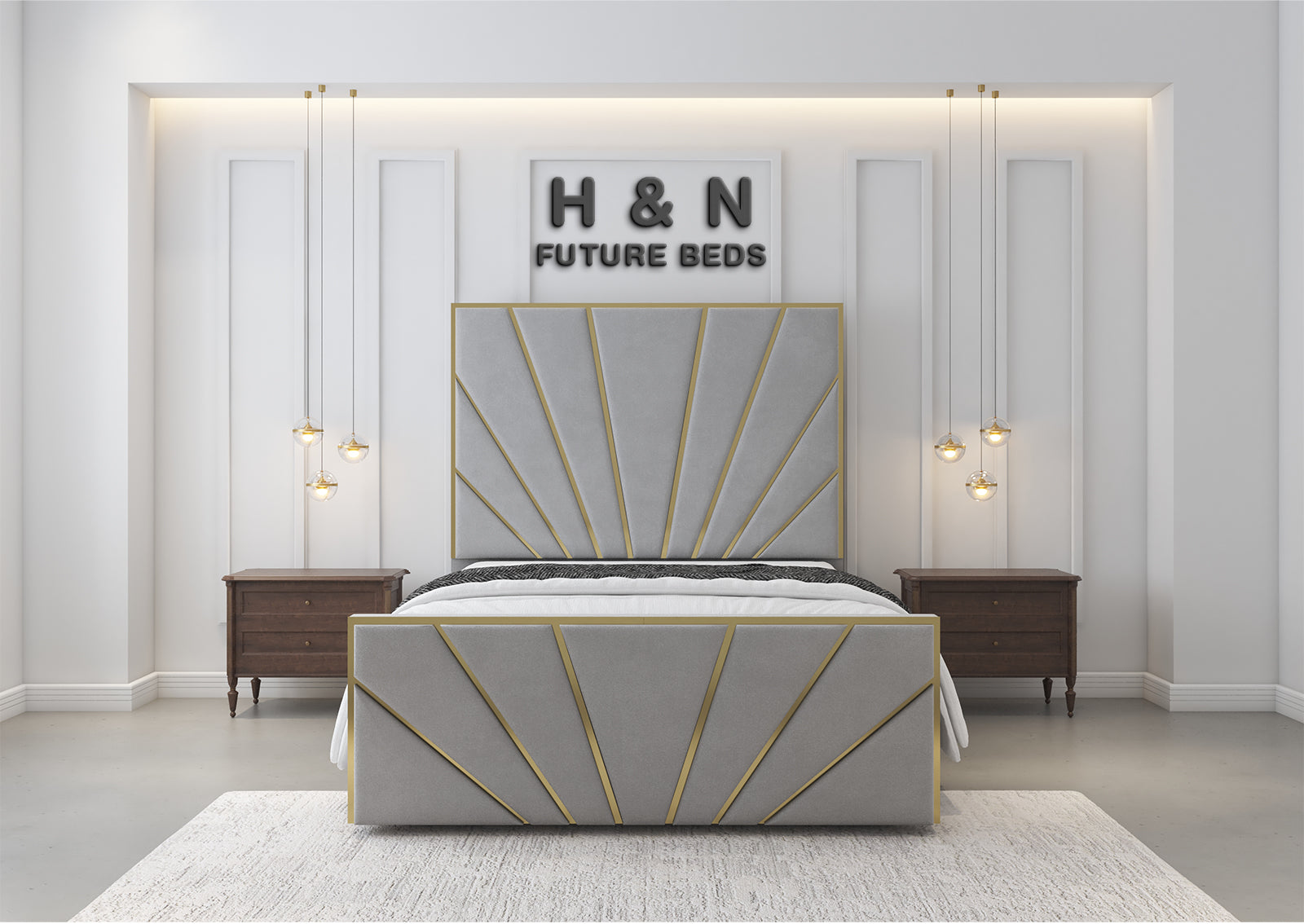 Charlotte Strip Bed Frame | Storage Option Available