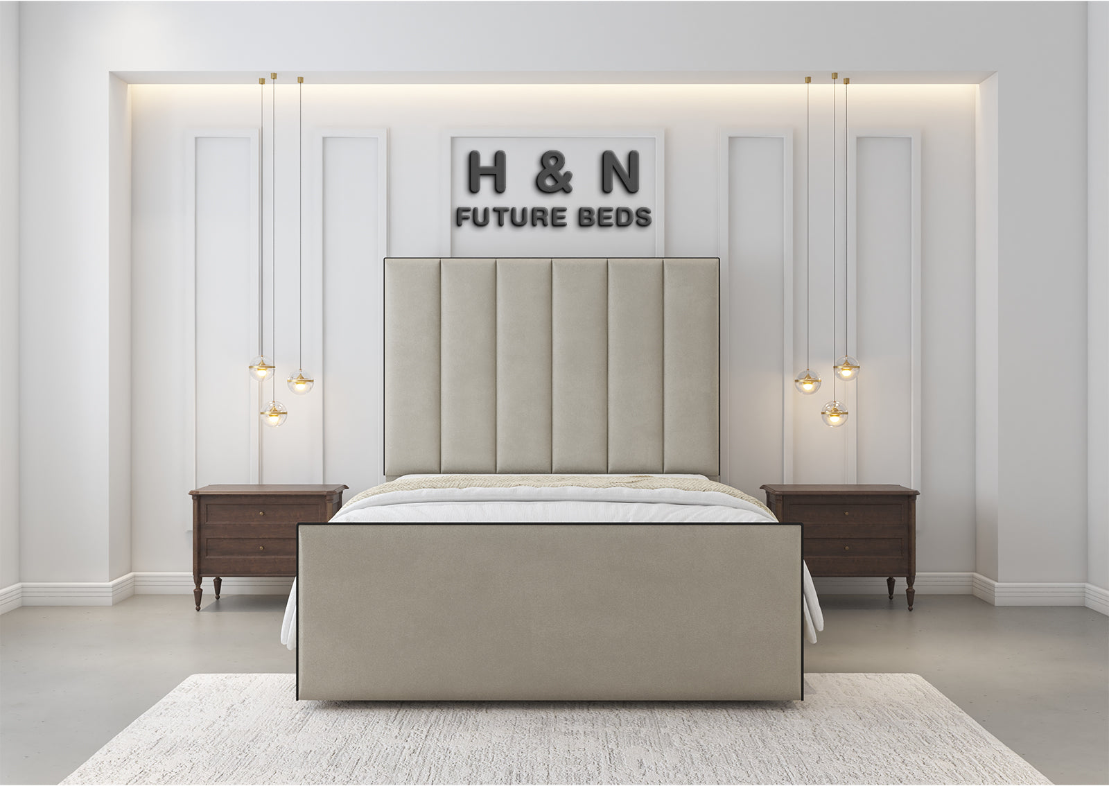 Maya 6 Panal Bed Frame | Storage Option Available