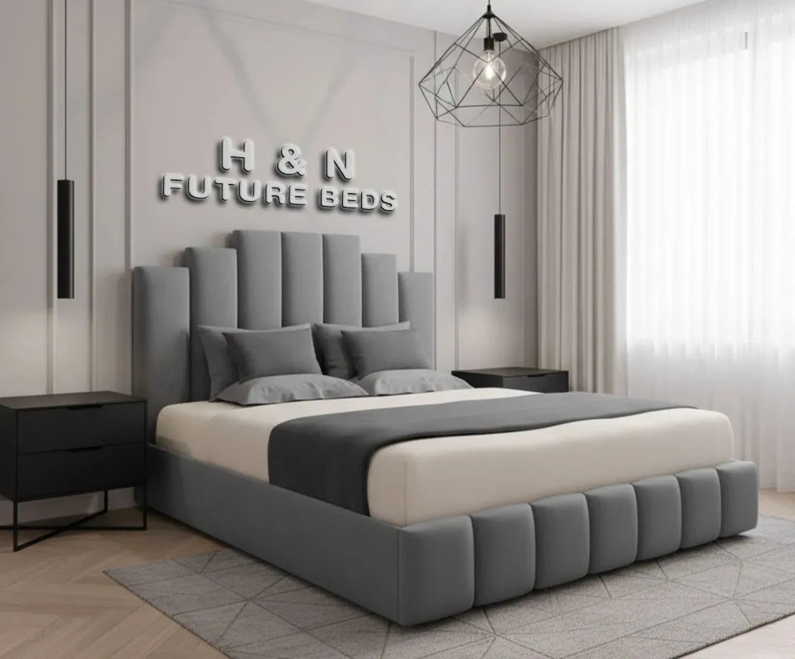 Evelyn Art Deco Style Bed Frame | Different Storage Option Available