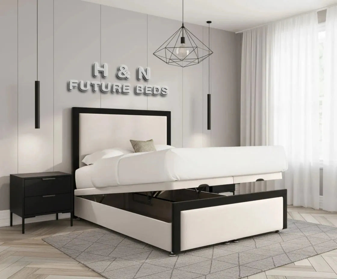 Aiden Ottoman Divan Bed With Black Borders