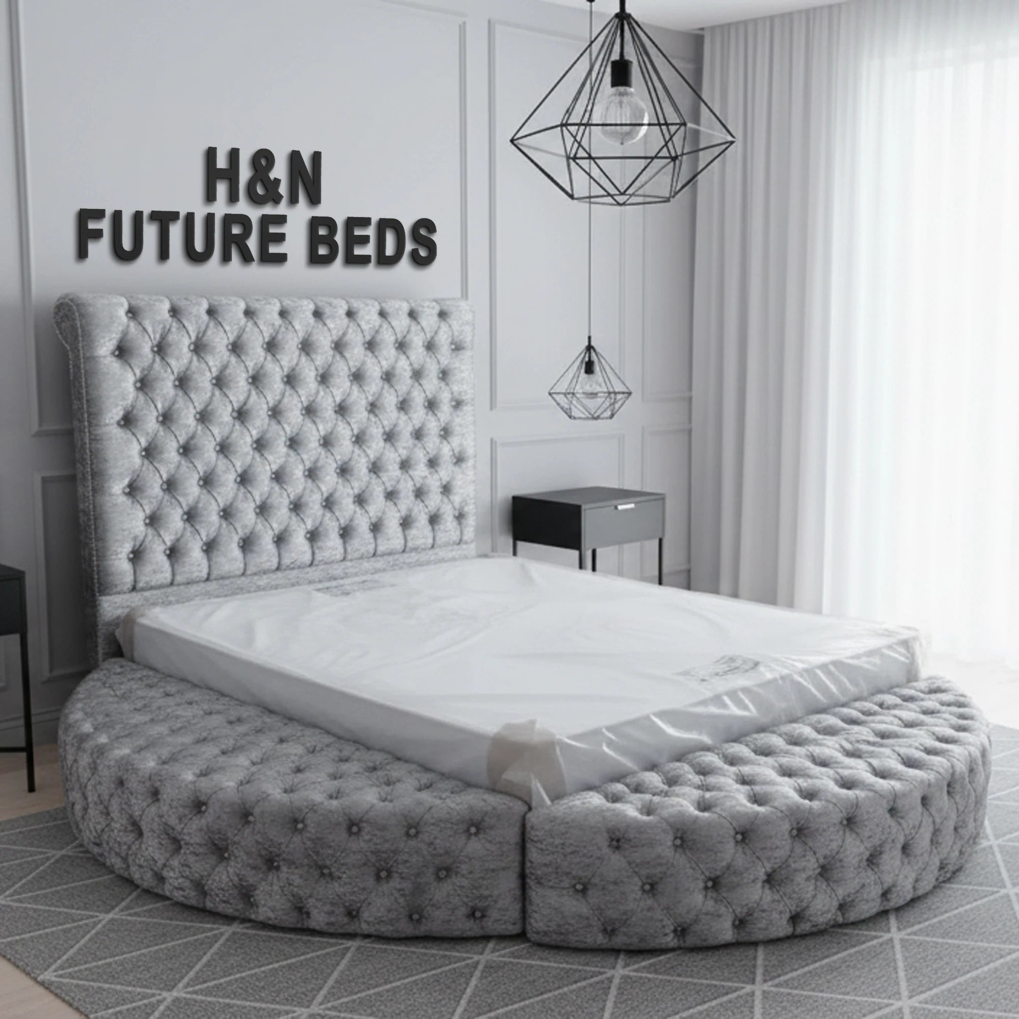 Amari Round Ambassador Bed Frame | Different Storage Option Available