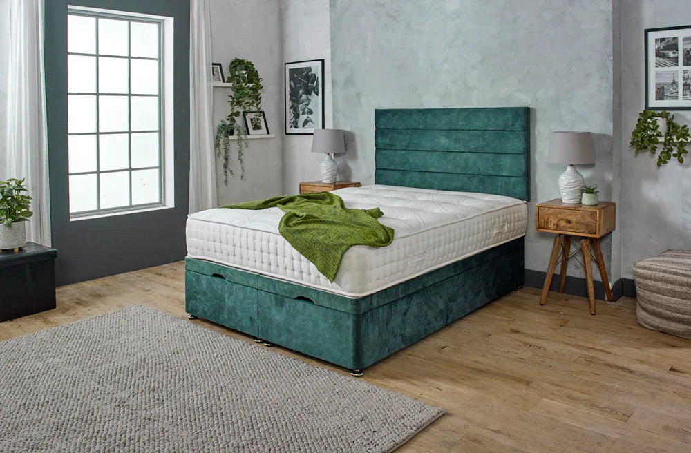 Bella Horizontal Line Ottoman Divan Bed - HN Future Beds