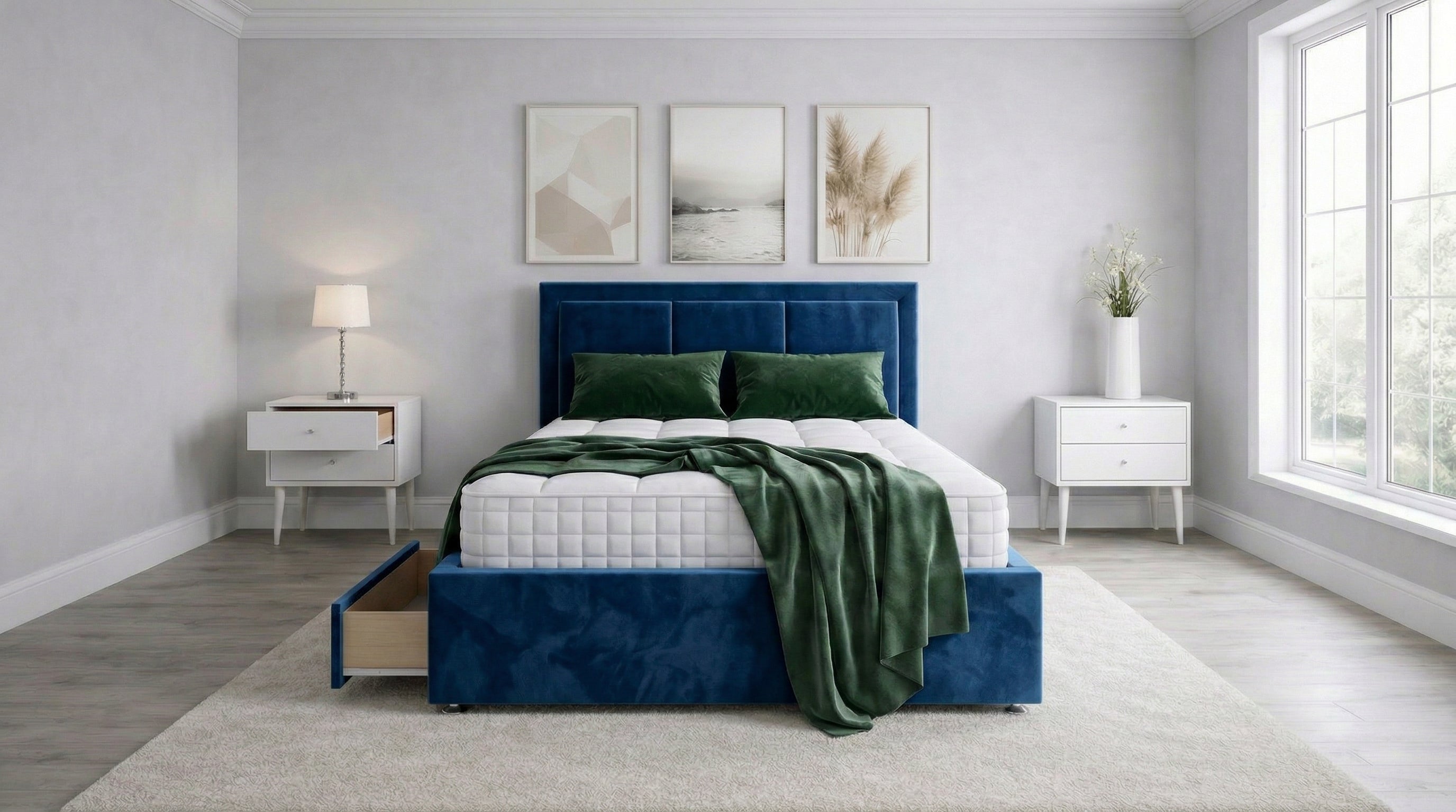 Vertical Panel Divan Bed