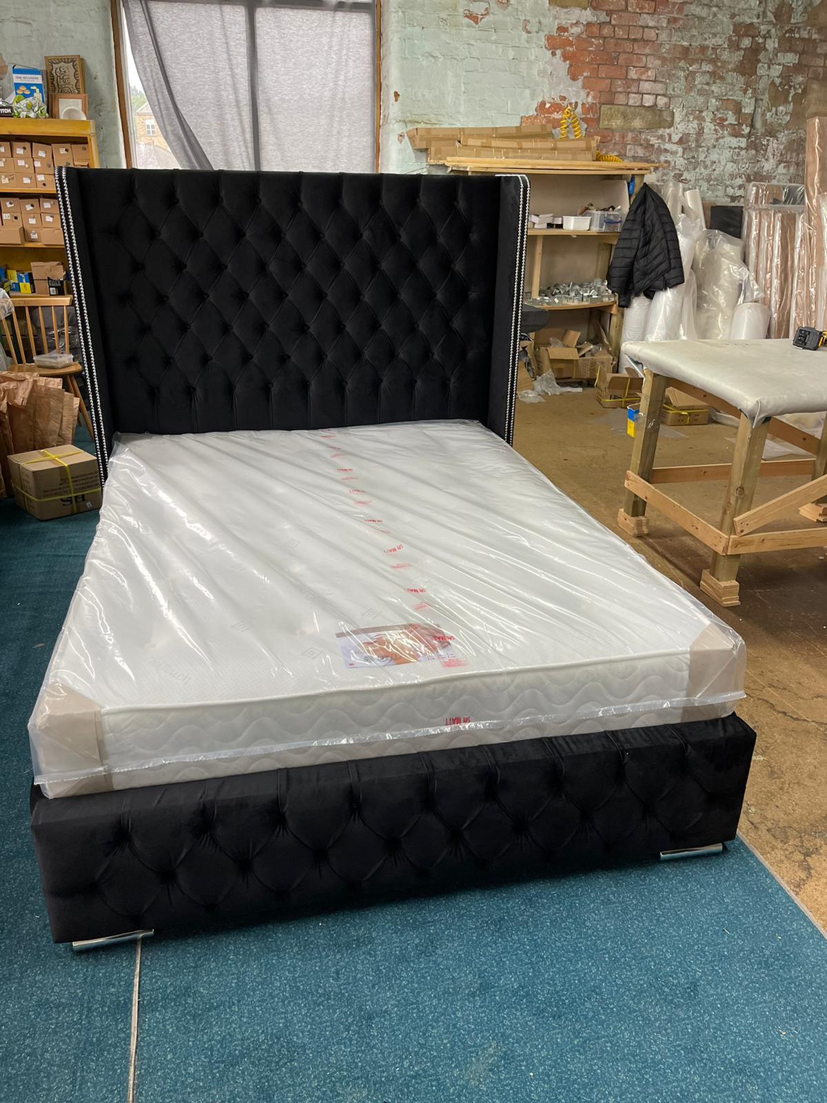 Black Wingbadk Bed For £379.00