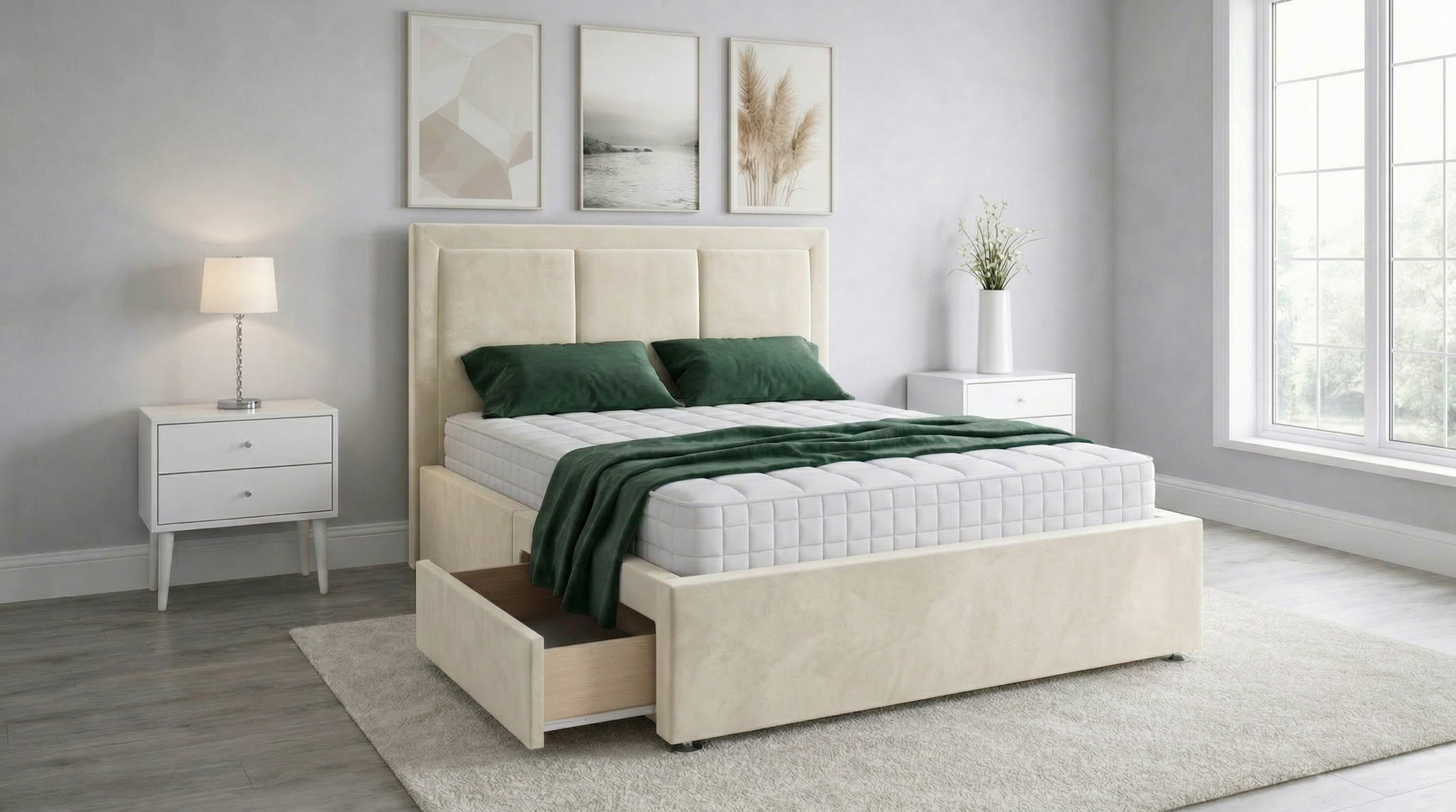 Vertical Panel Divan Bed