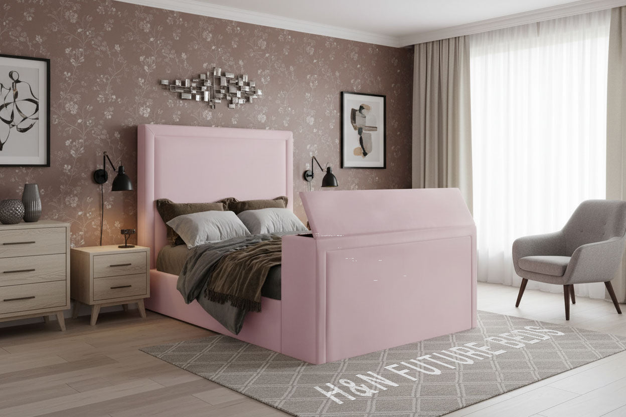 Eric Plain T.V Bed | Different Storage Option Available