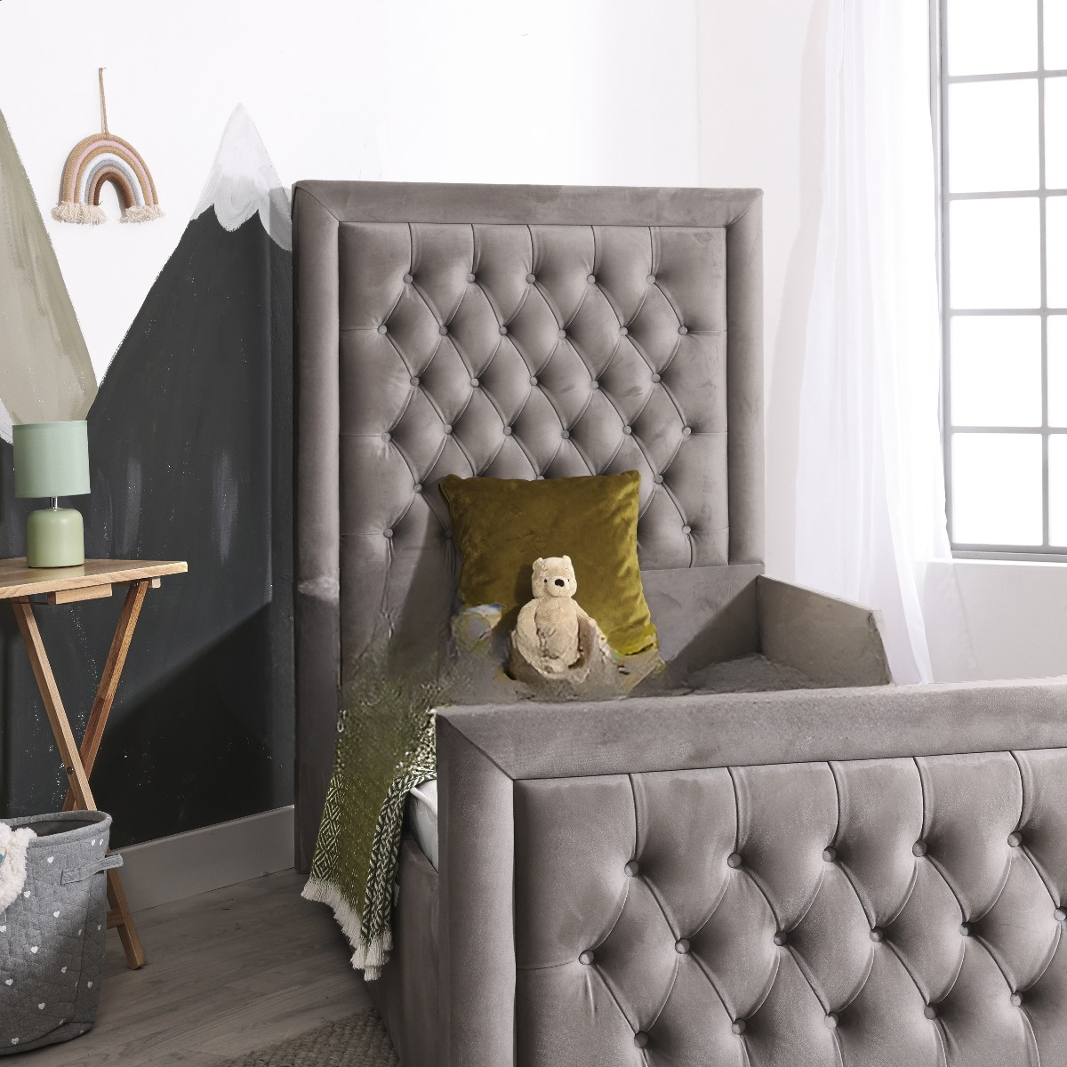 Posh Kids Chesterfield Bumper Bar Bed - HN Future Beds