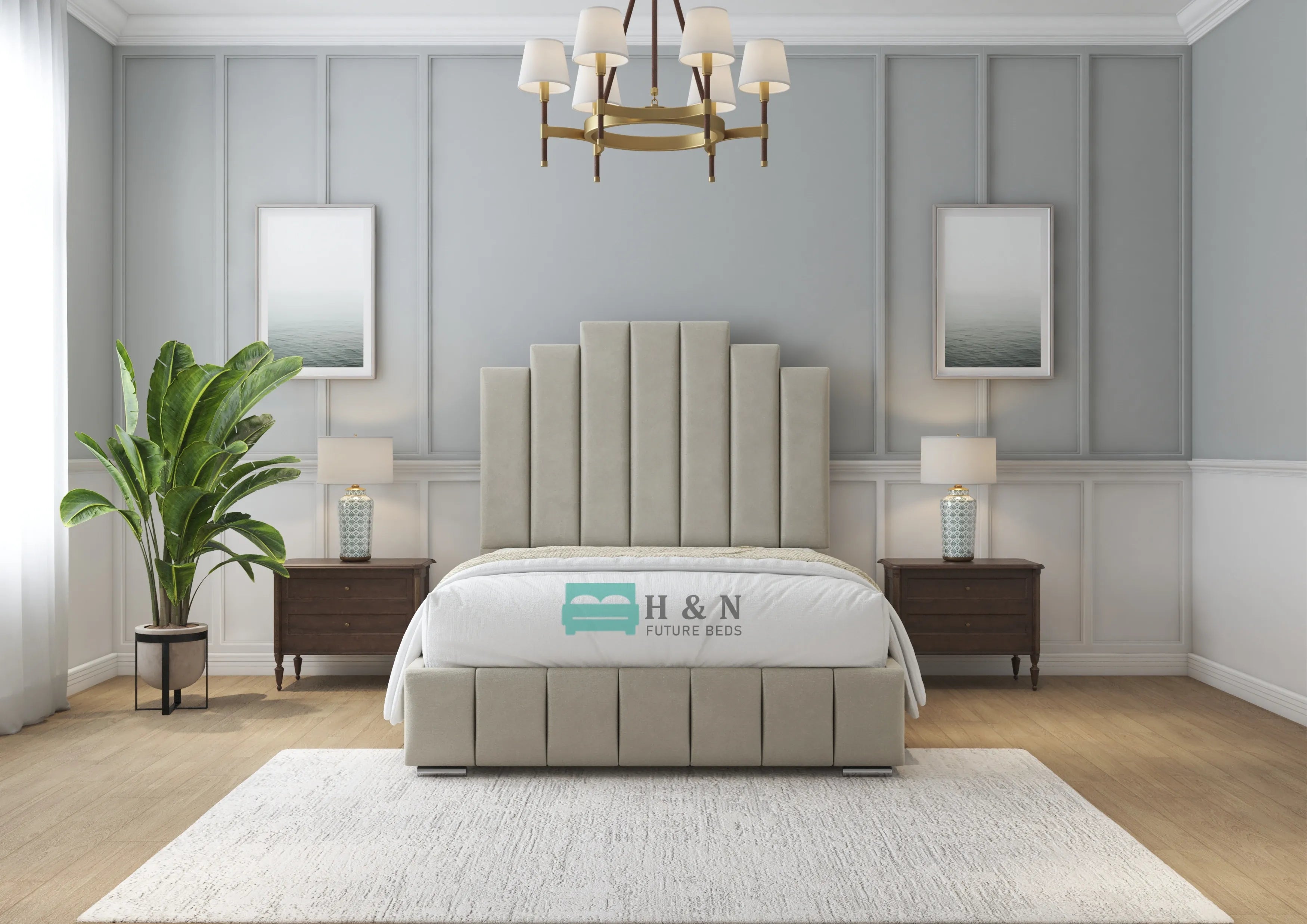 Savanna Art Deco Style Bed Frame - HN Future Beds