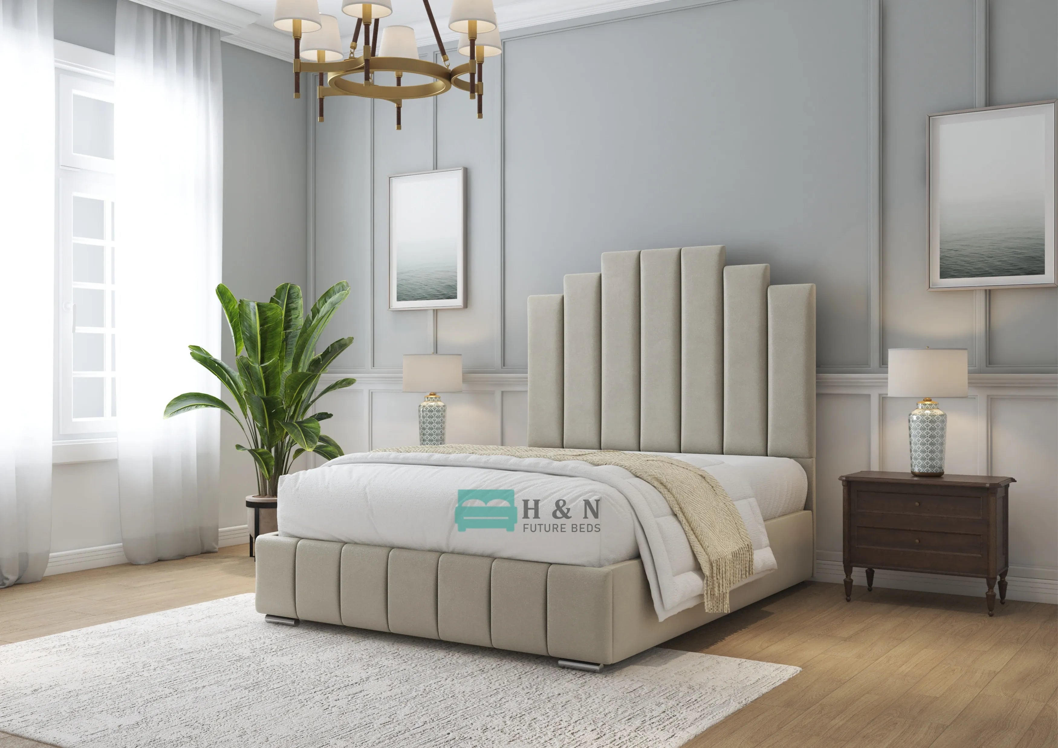 Savanna Art Deco Style Bed Frame - HN Future Beds