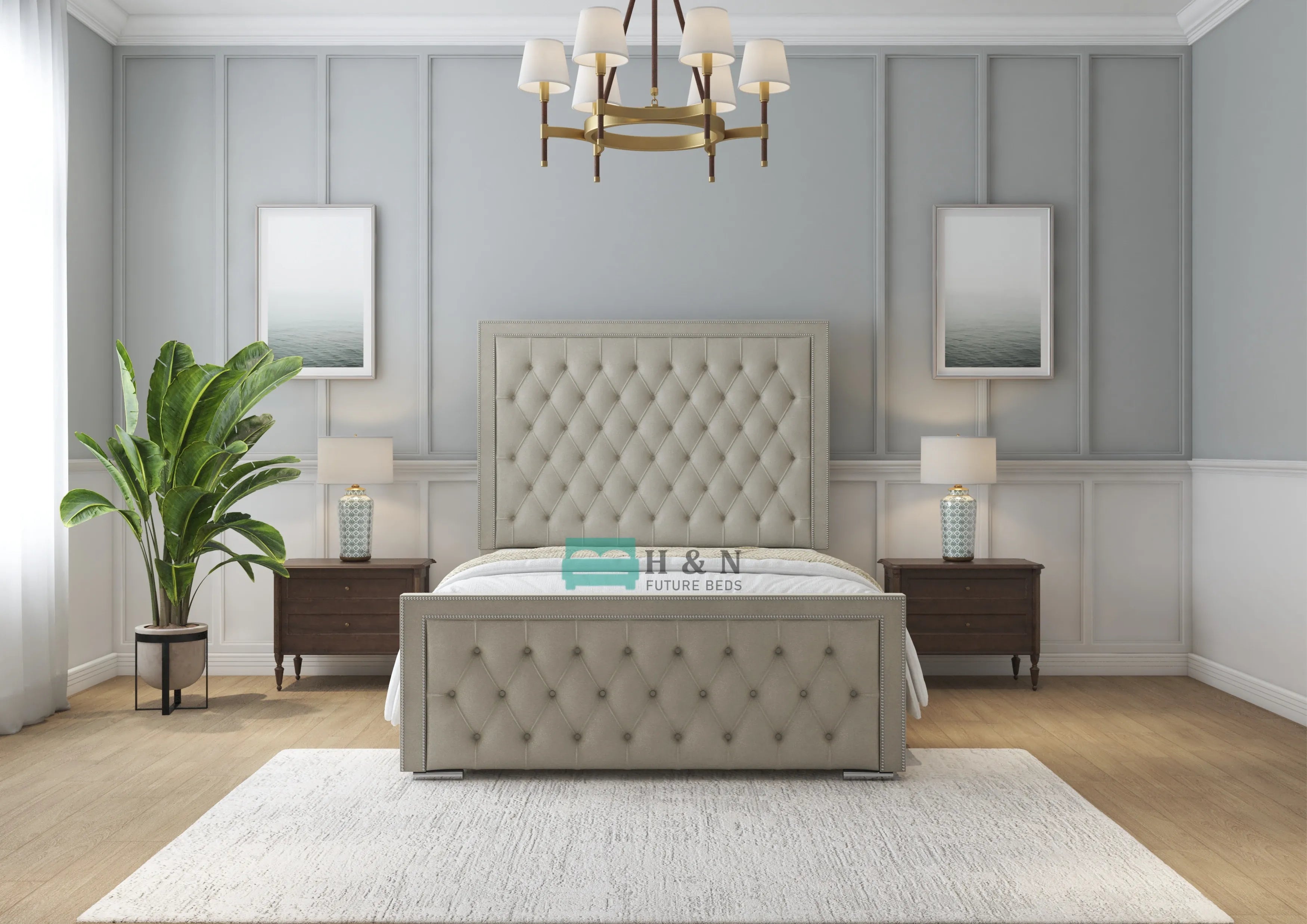 Maya Chesterfield Bed Frame - HN Future Beds