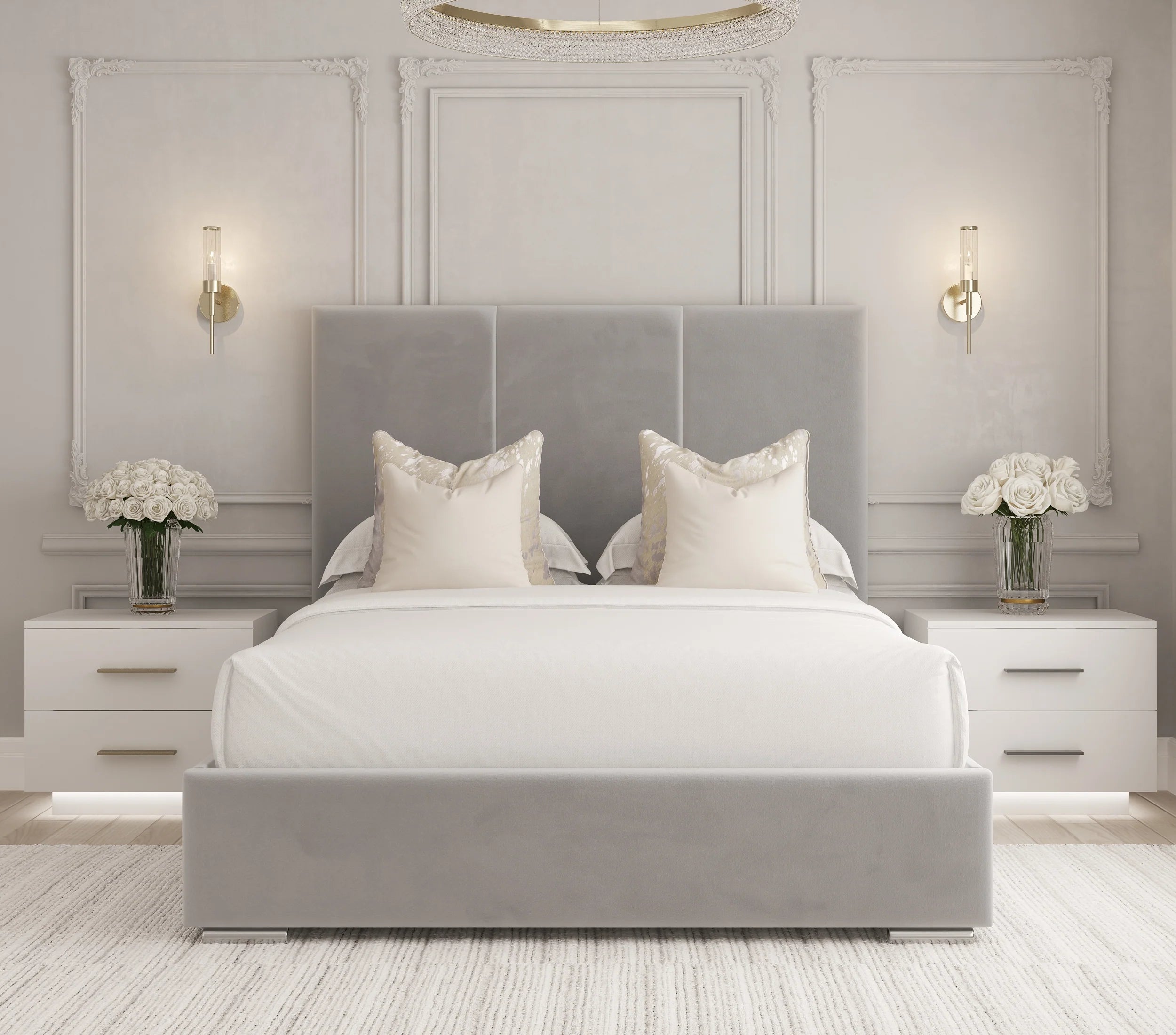 Alex 3 Panal Bed Frame - HN Future Beds