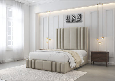 Kiara Multi Lined Bed Frame | Storage Options Available
