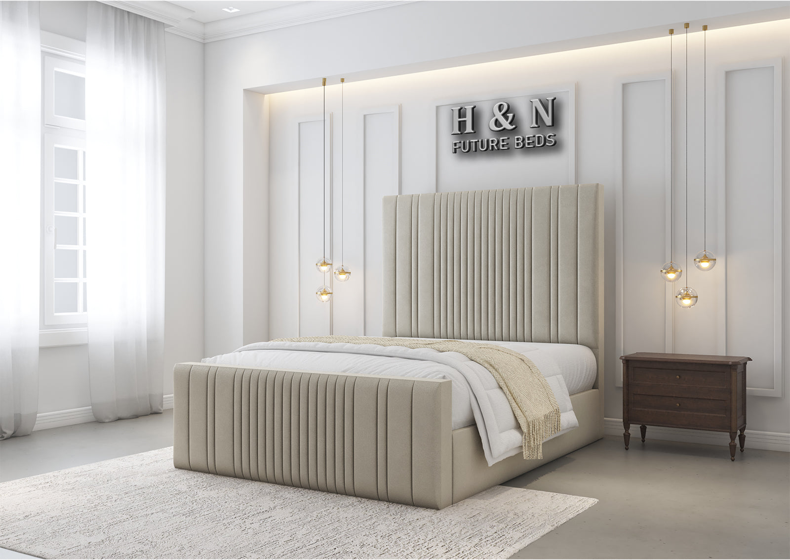 Helix Multi Lined Bed Frame | Storage Option Available