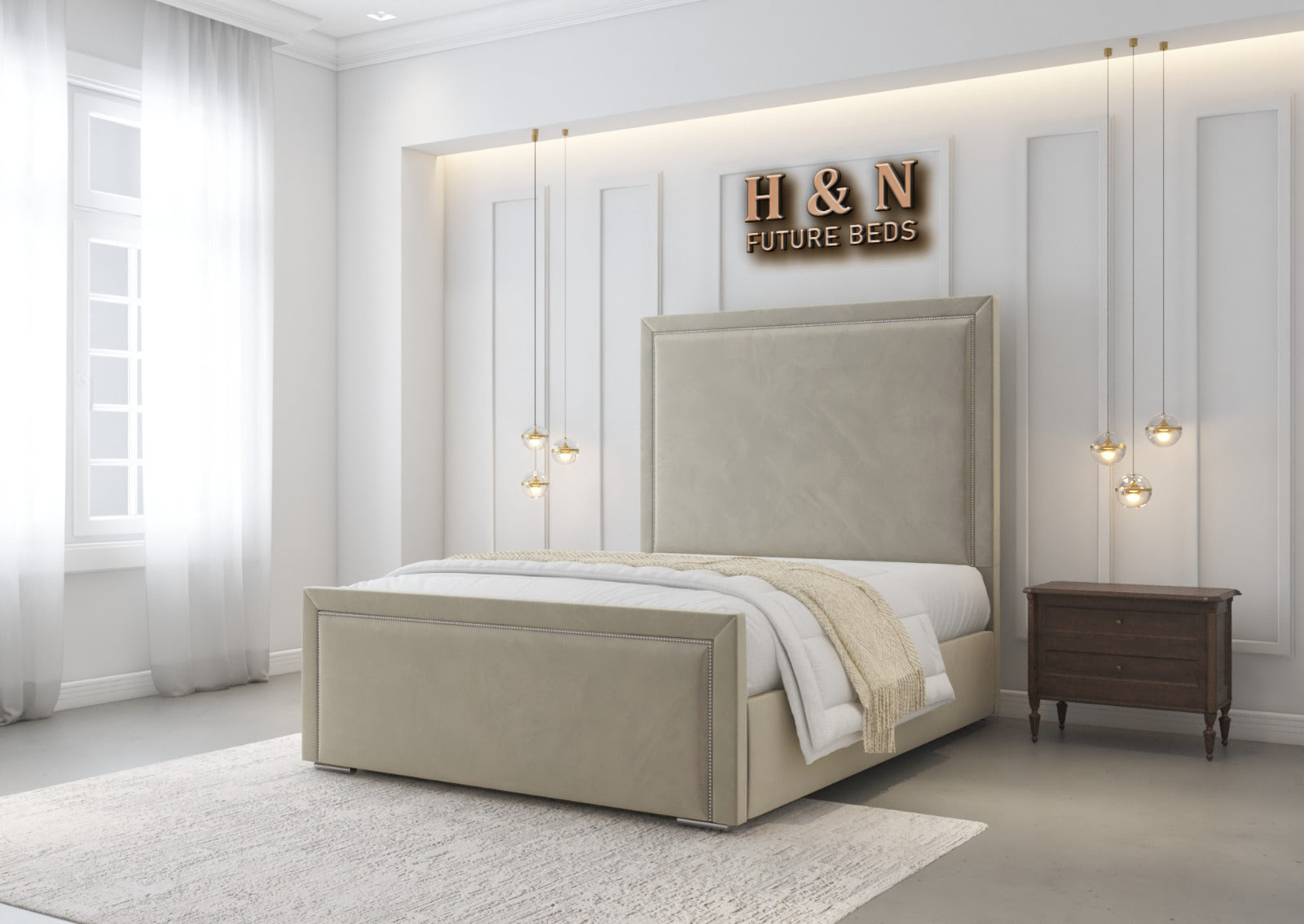 Sandra Plain Bed Frame | Storage Option Available