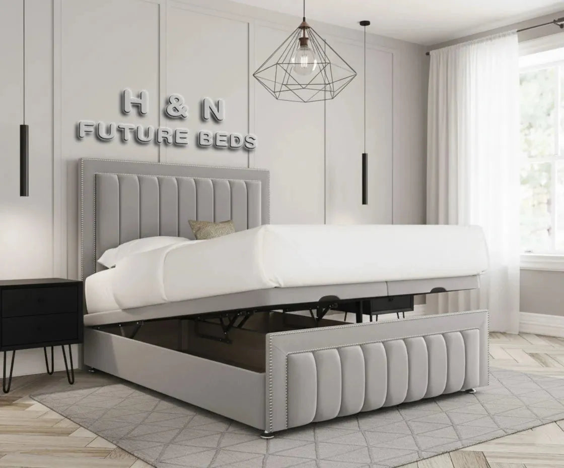 Ayla Panelled Ottoman Divan Bed
