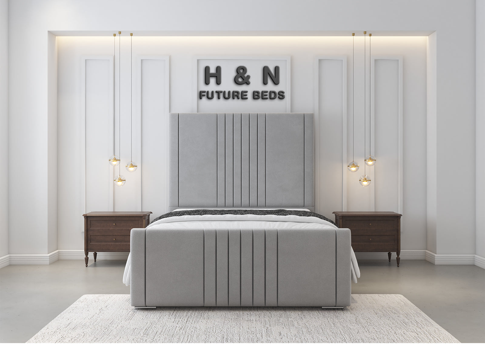Nolah Multi Lined Bed Frame | Storage Option Available
