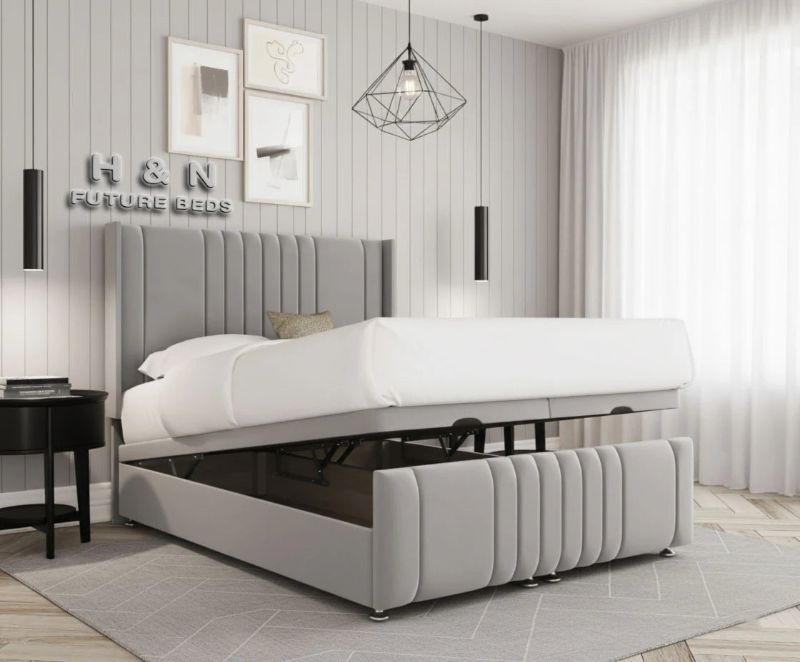 Maya Winged Ottoman Divan Bed