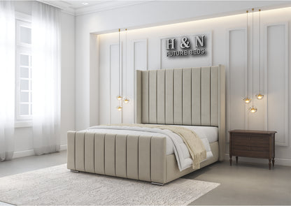 Valen Wingback Bed Frame | Storage Option Available