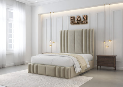 Kiara Multi Lined Bed Frame | Storage Options Available