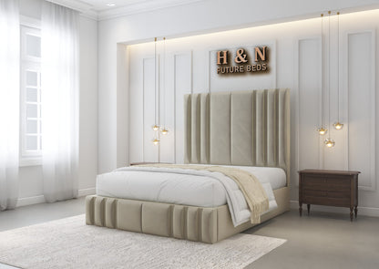 Kiara Multi Lined Bed Frame | Storage Options Available