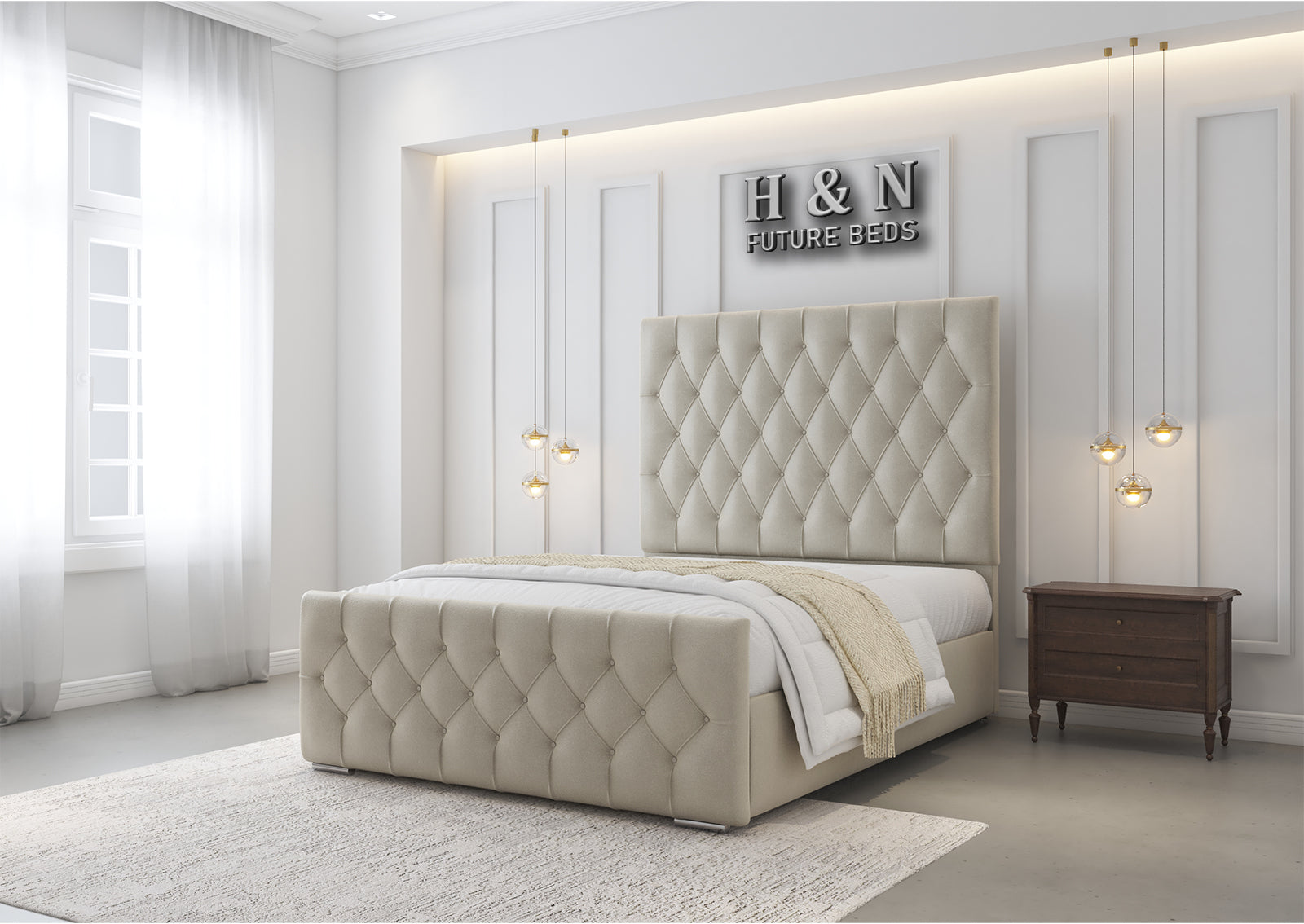 Sienna Chesterfield Bed Frame | Storage Option Available