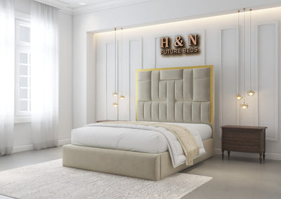 Austin Golden Strip Bed Frame | Storage Option Available