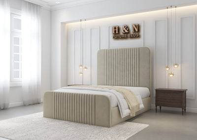 Aroma Multi Line Design Bed Frame | Optional Storage Available