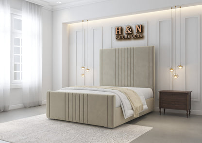 Nolah Multi Lined Bed Frame | Storage Option Available