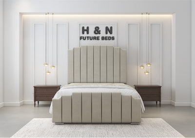Allura Art Deco Style Bed Frame | Storage Option Available
