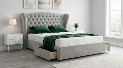 The Sovereign Tall Chesterfield Headboard Divan Bed