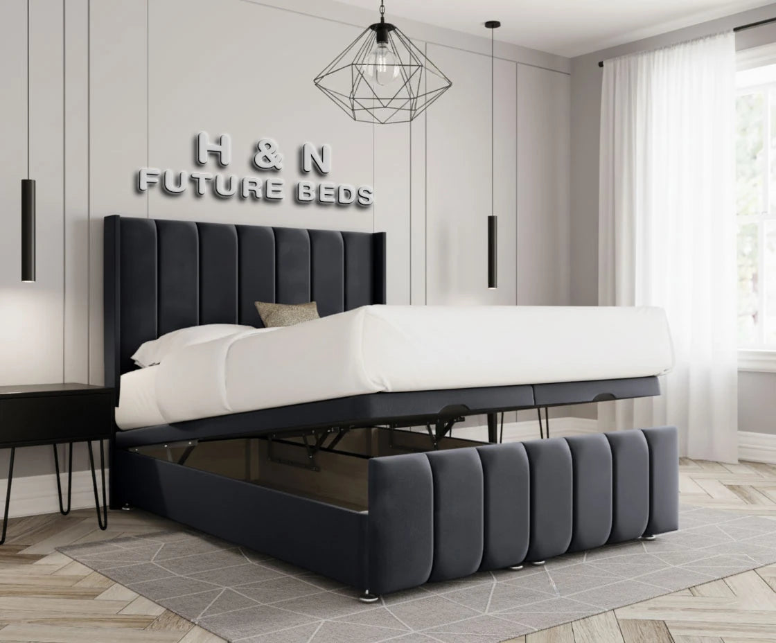 Maeve Multi Panelled Ottoman Divan Bed