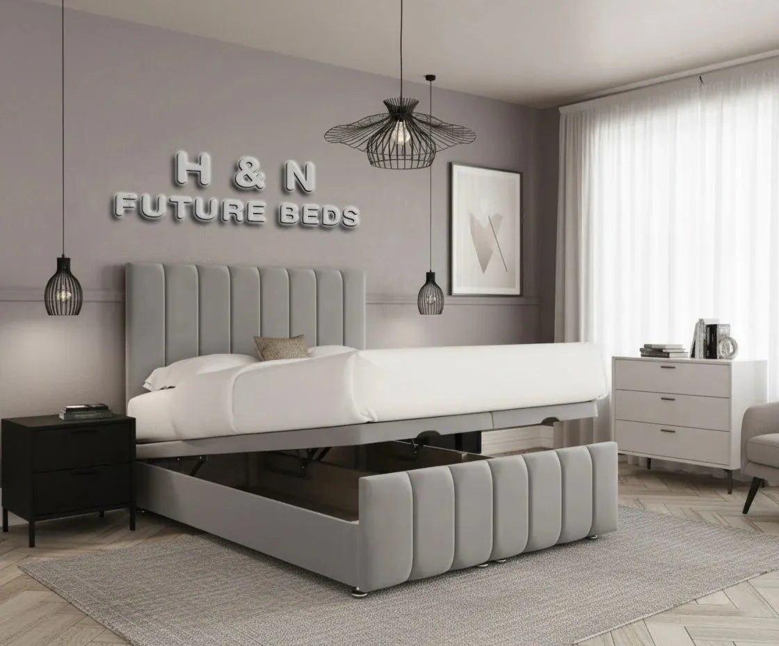 Riley Panelled Ottoman Divan Bed