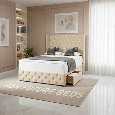 Simone Wingback Chesterfield Divan Bed