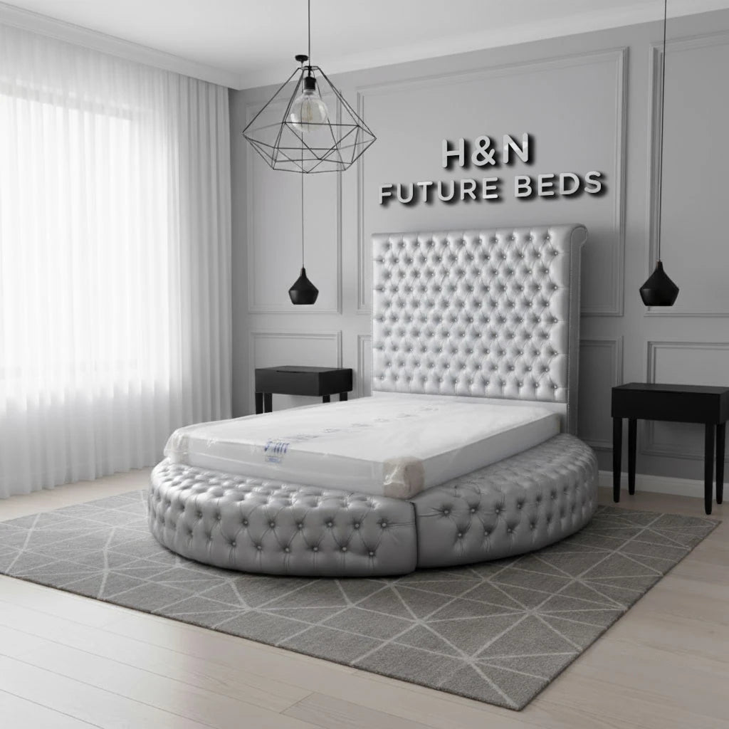 Amari Round Ambassador Bed Frame | Different Storage Option Available