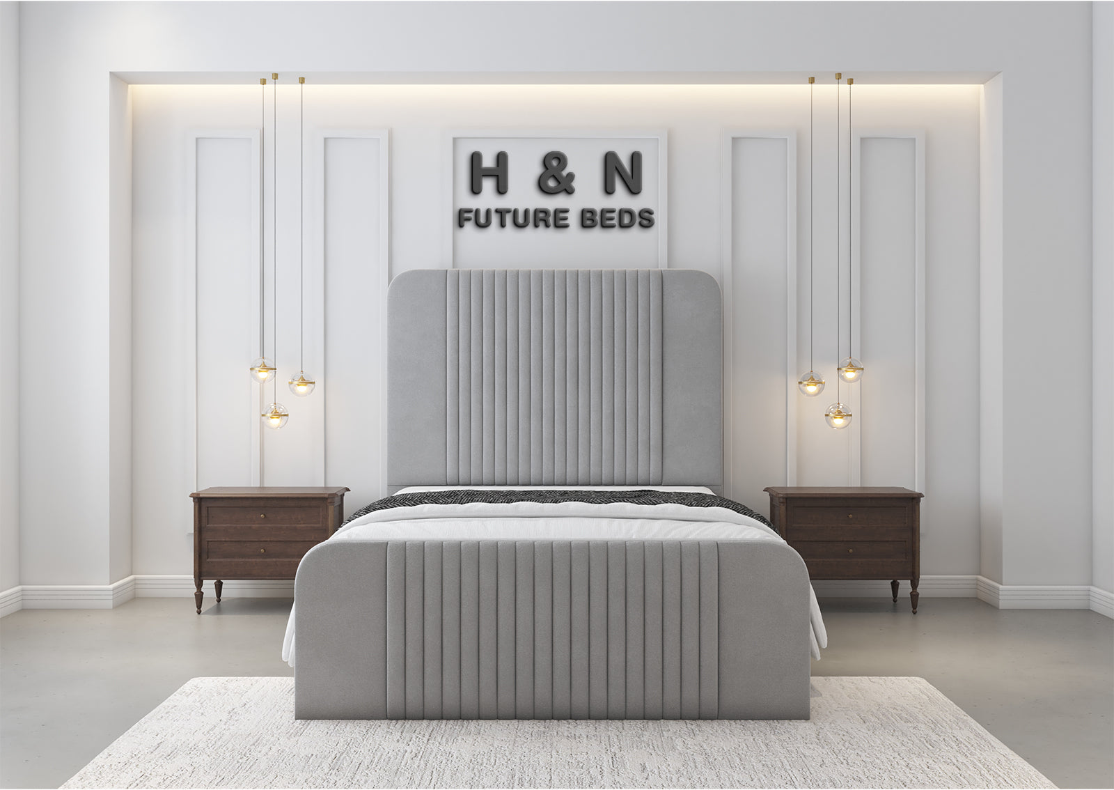 Aroma Multi Line Design Bed Frame | Optional Storage Available