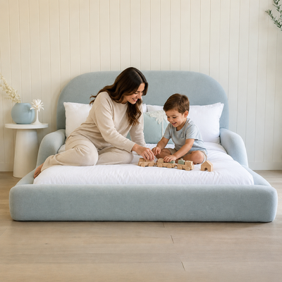Kids Floor Bed | Rosy Cloud Kid Bed | kids double bed