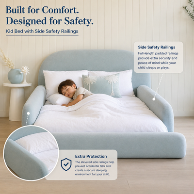 Kids Floor Bed | Rosy Cloud Kid Bed | kids double bed