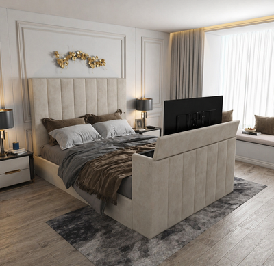 Media TV beds | Luxury Panelled TV Bed