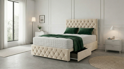 Windsor Tall Chesterfield Headboard Divan Bed