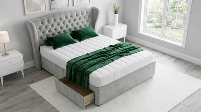 The Sovereign Tall Chesterfield Headboard Divan Bed
