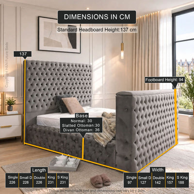 Savoy Ambassador TV Bed | Double TV Bed | Low TV Bed Frame