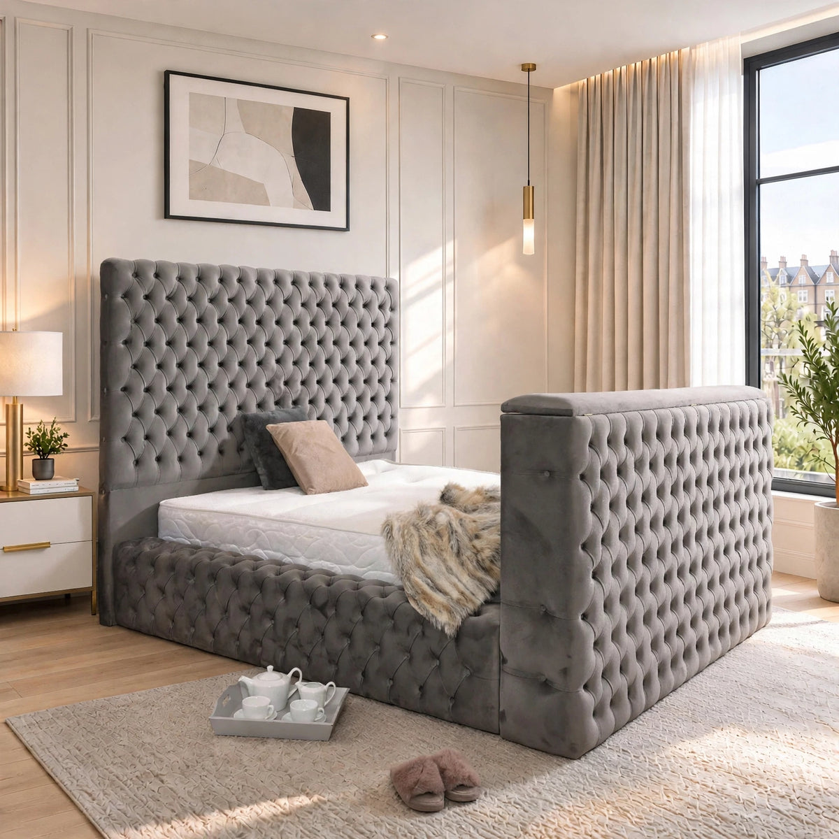 Savoy Ambassador TV Bed | Double TV Bed | Low TV Bed Frame