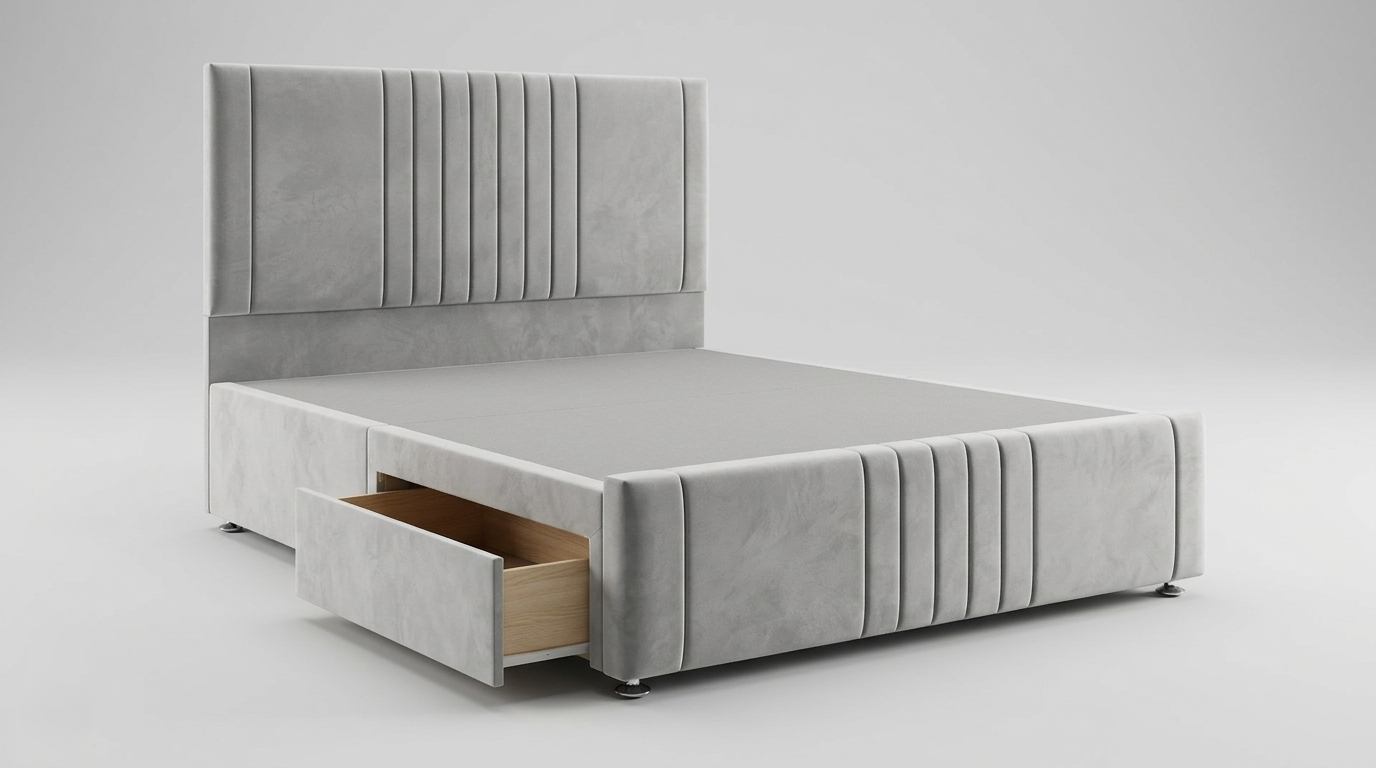 The Classic Upholstered Divan Ottoman Bed