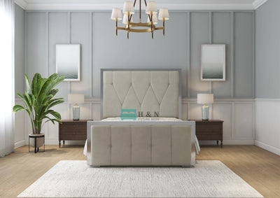 Brooklyn Silver Strip Bed Frame - HN Future Beds
