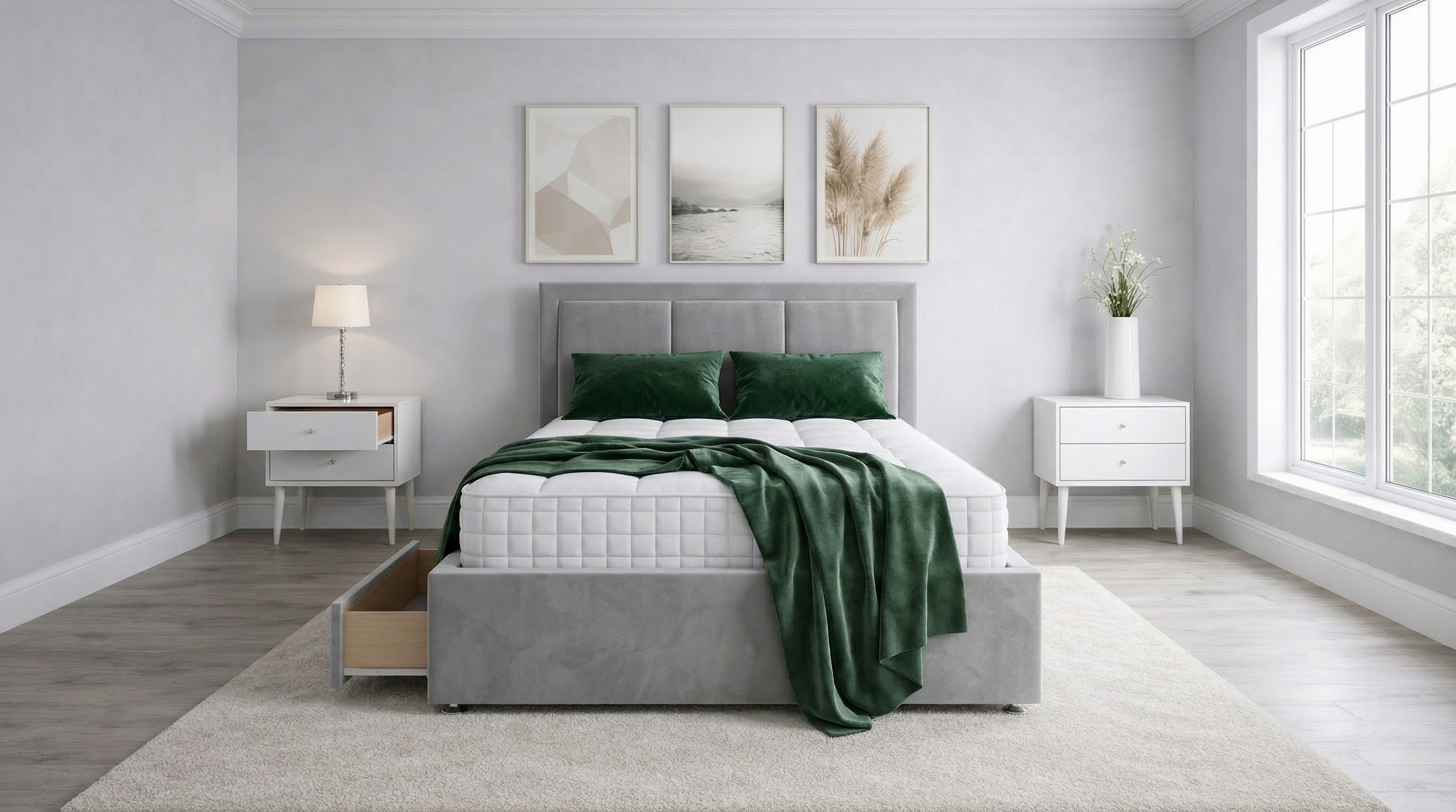 Vertical Panel Divan Bed
