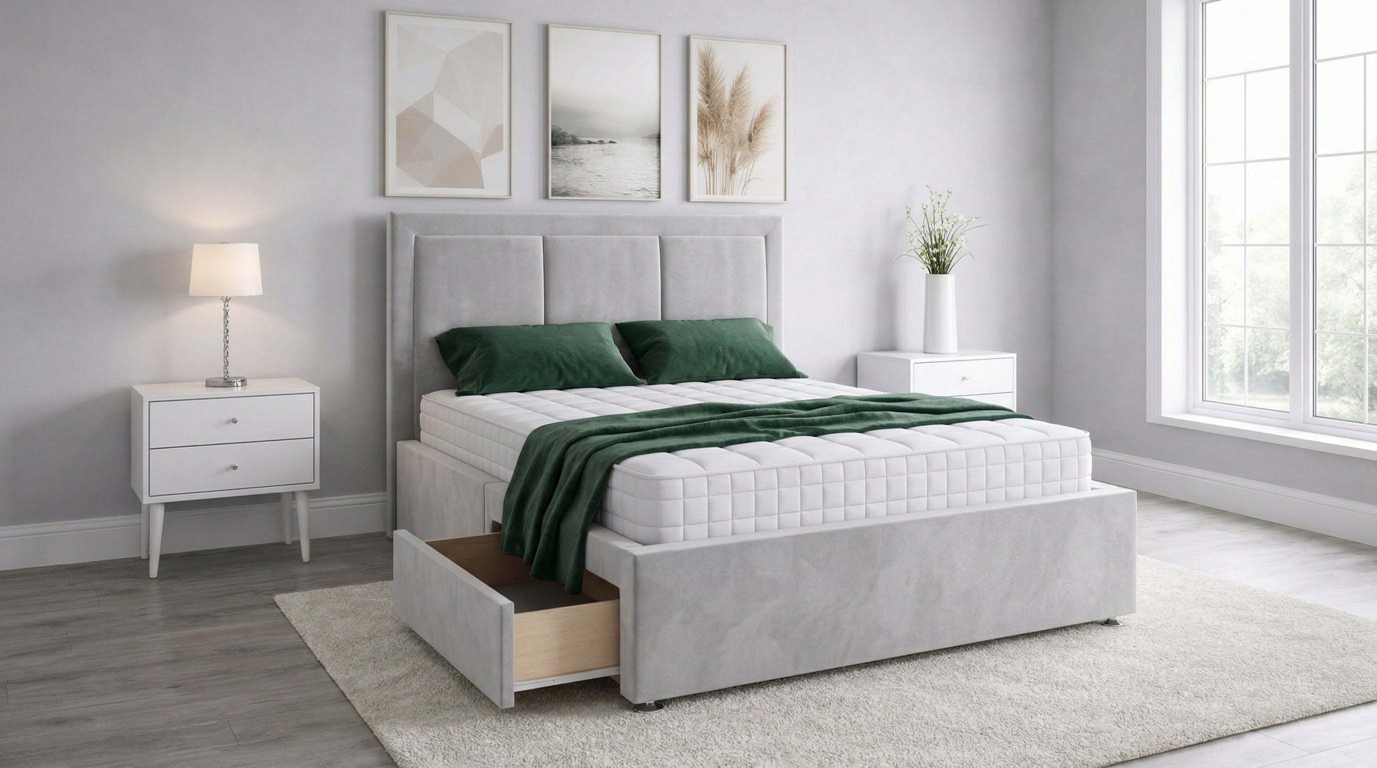 Vertical Panel Divan Bed